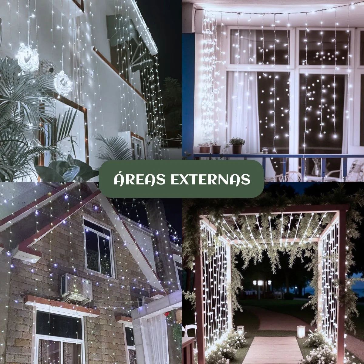 Cortina 300 Leds 3x3m Pisca Pisca USB IP44 8 Modos De Iluminação Luzes De Fada Decoração Natal Festa LuvinCo