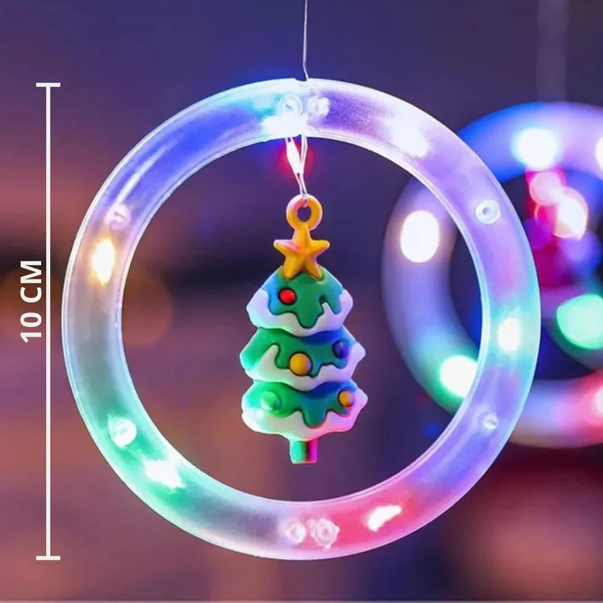 Pisca Cascata 130 Led IP65 Prova De Água 3,0m Cortina Varal Figura Decoração Natal Varal LuvinCo Bivolt