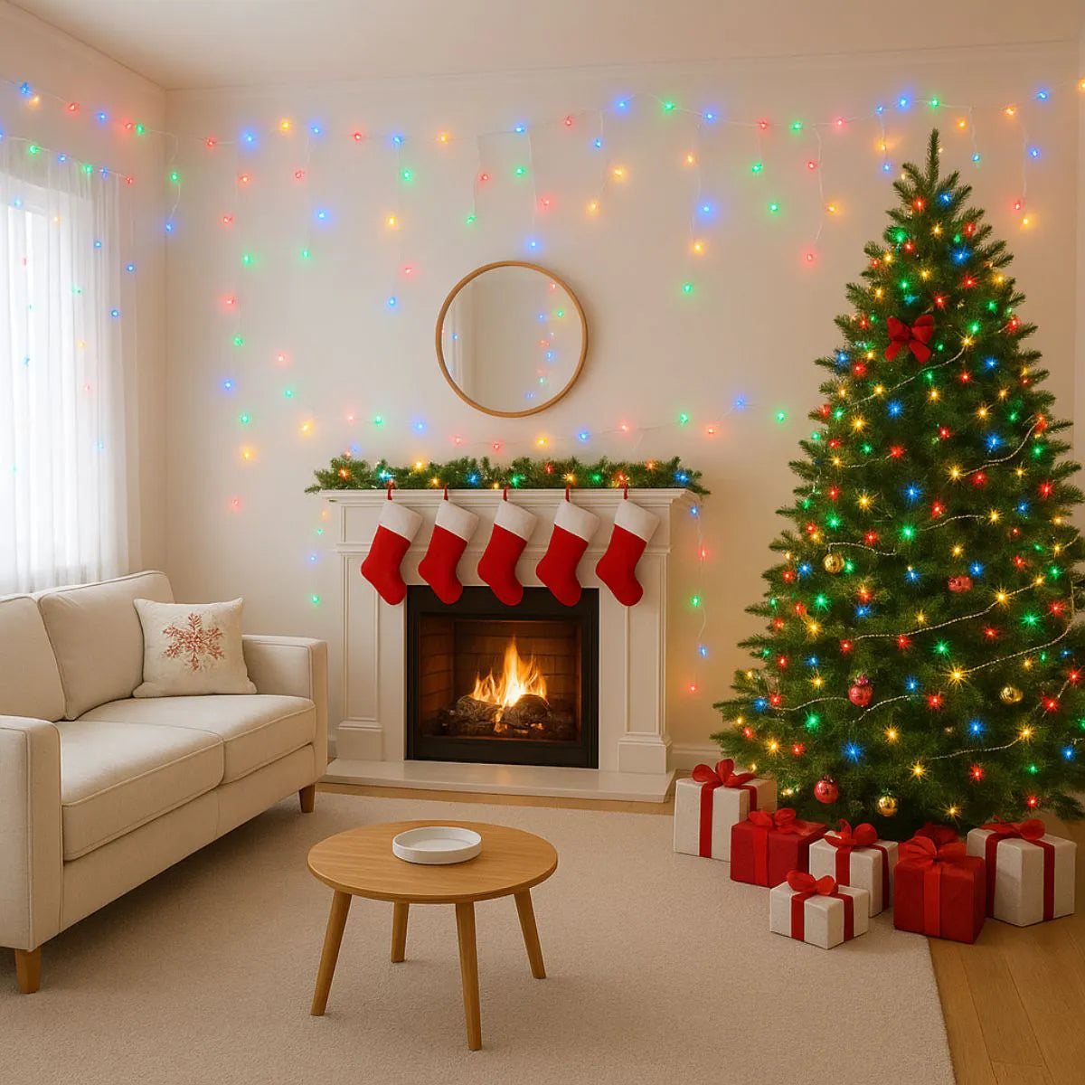 Pisca Pisca 100 Leds 10m Natal Smart Bluetooth USB 100 Controle 6 Funções IP65 Prova De Água LuvinCo